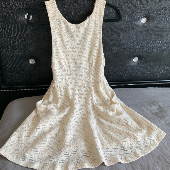 Free People Lace Poppy Dress Cream Size XS GUC - Picture 4 of 8